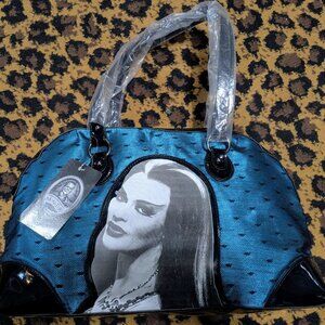 Vintage - Rock Rebel The Munsters Lily Teal  Purse Handbag